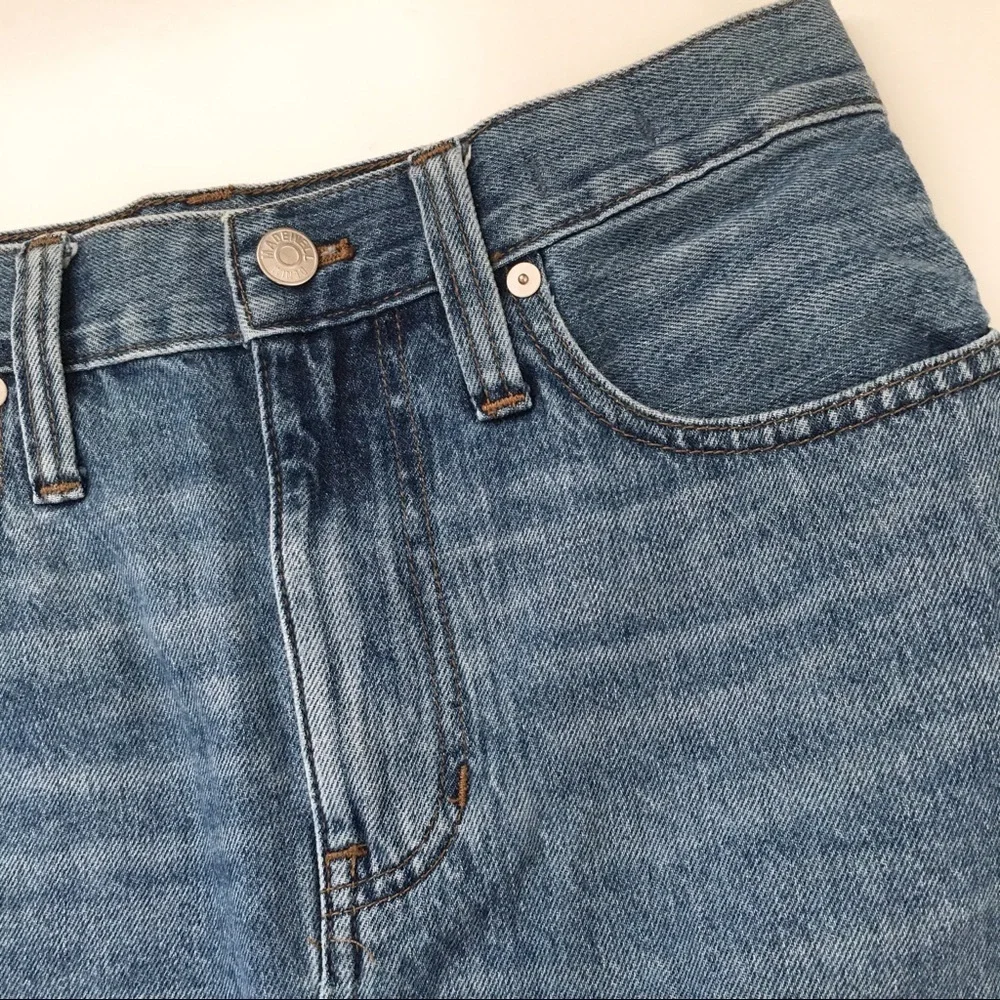 Madewell Rigid A-Line Denim Mini Skirt - Picture 7 of 13